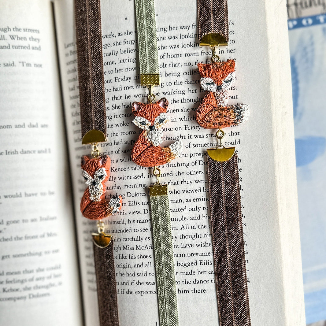Forest Scout Bookmark | Handmade Fox Clay Page Holder