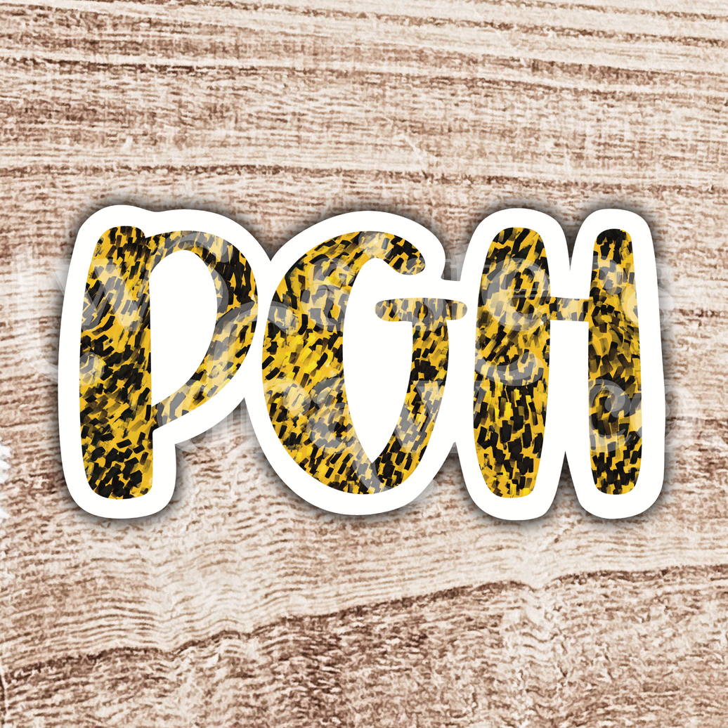 Pittsburgh Black & Gold PGH Sticker