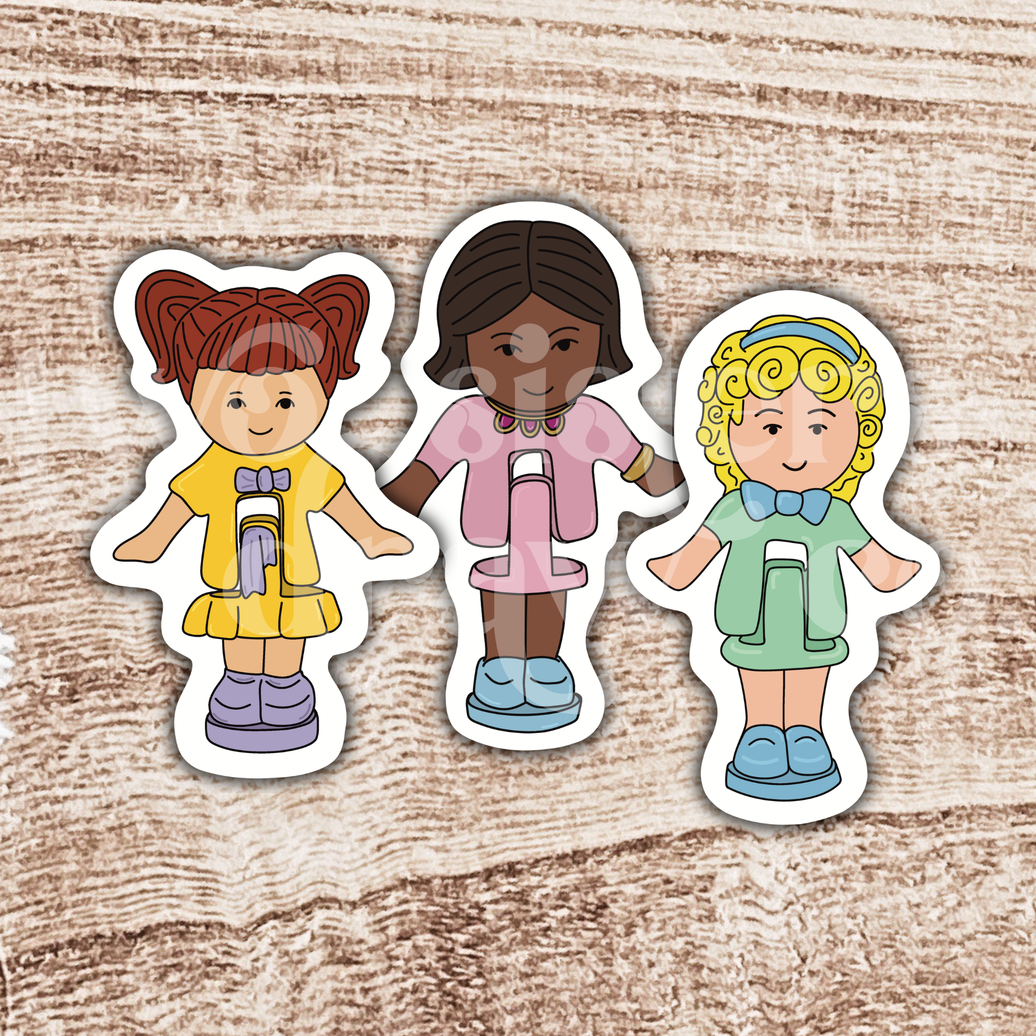 Polly Pocket Tiny Dolls Multi-pack Stickers