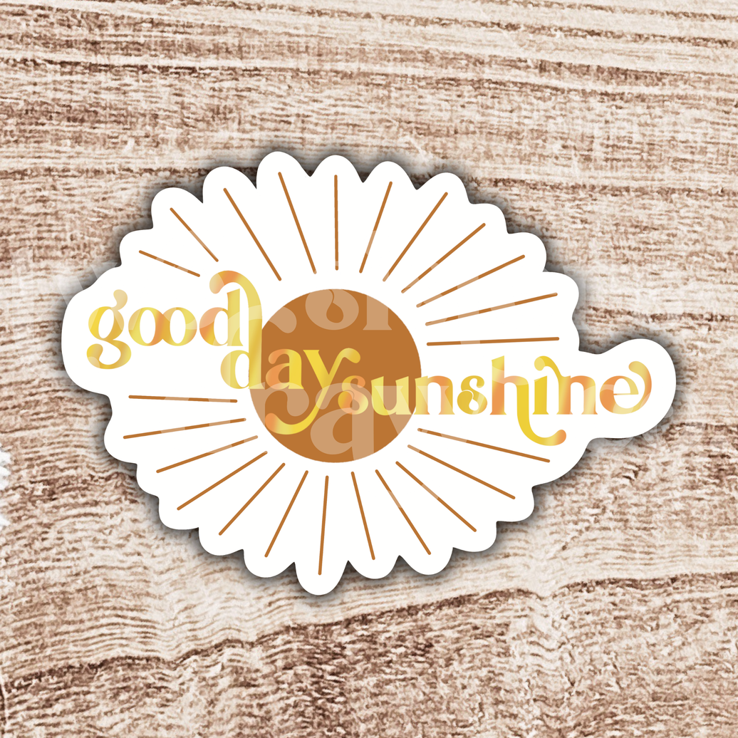 Good Day Sunshine Retro Sticker