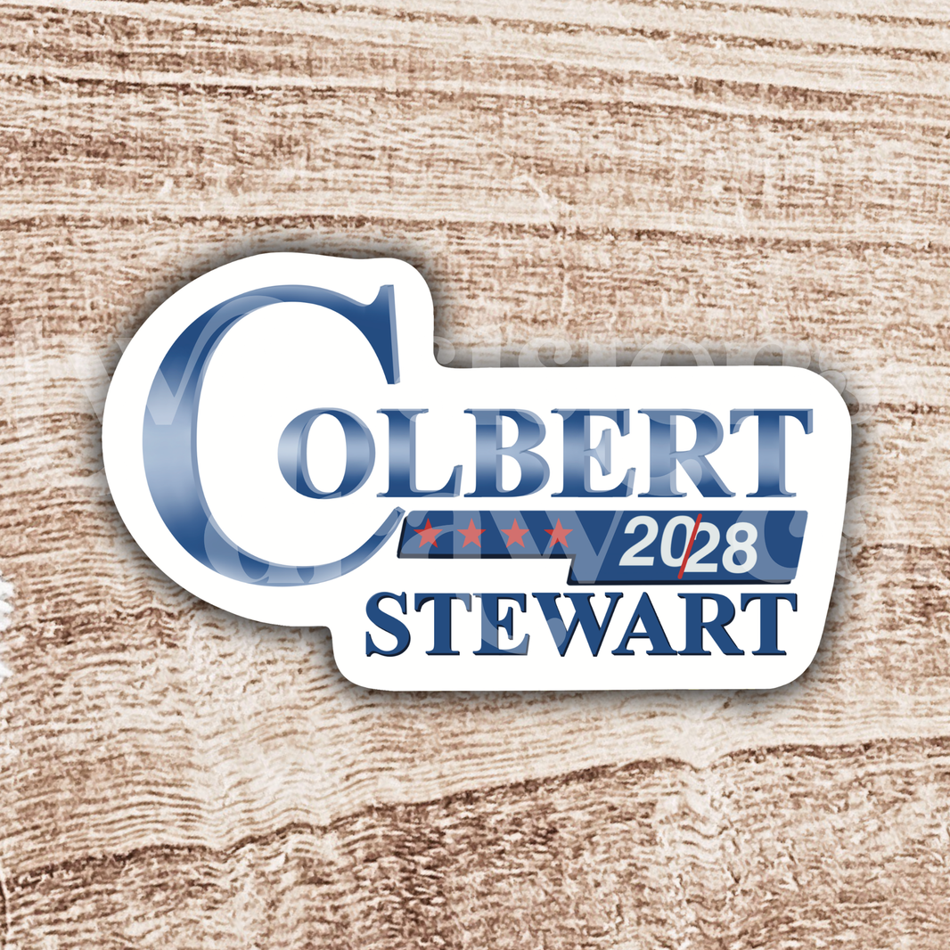 Colbert/Stewart 2028 Campaign Style Sticker