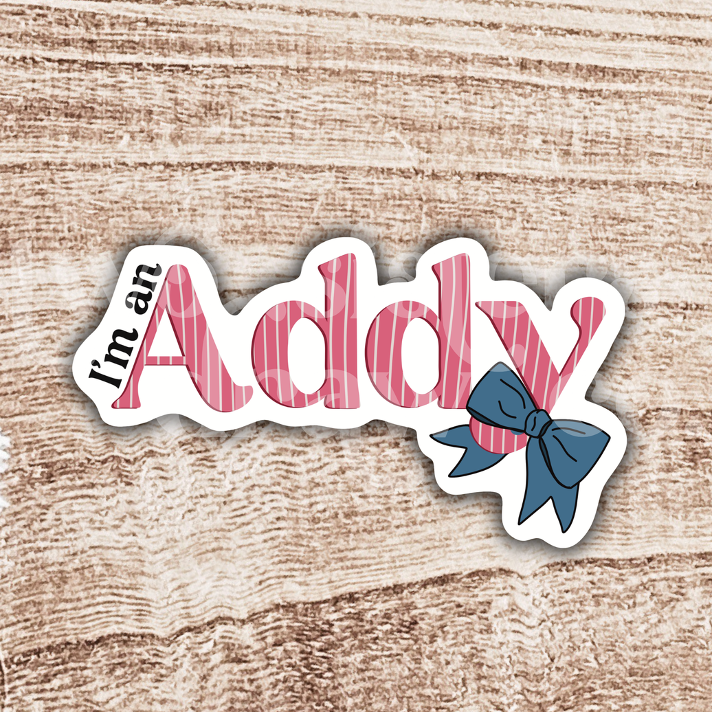 I'm A Addy American Girl Sticker