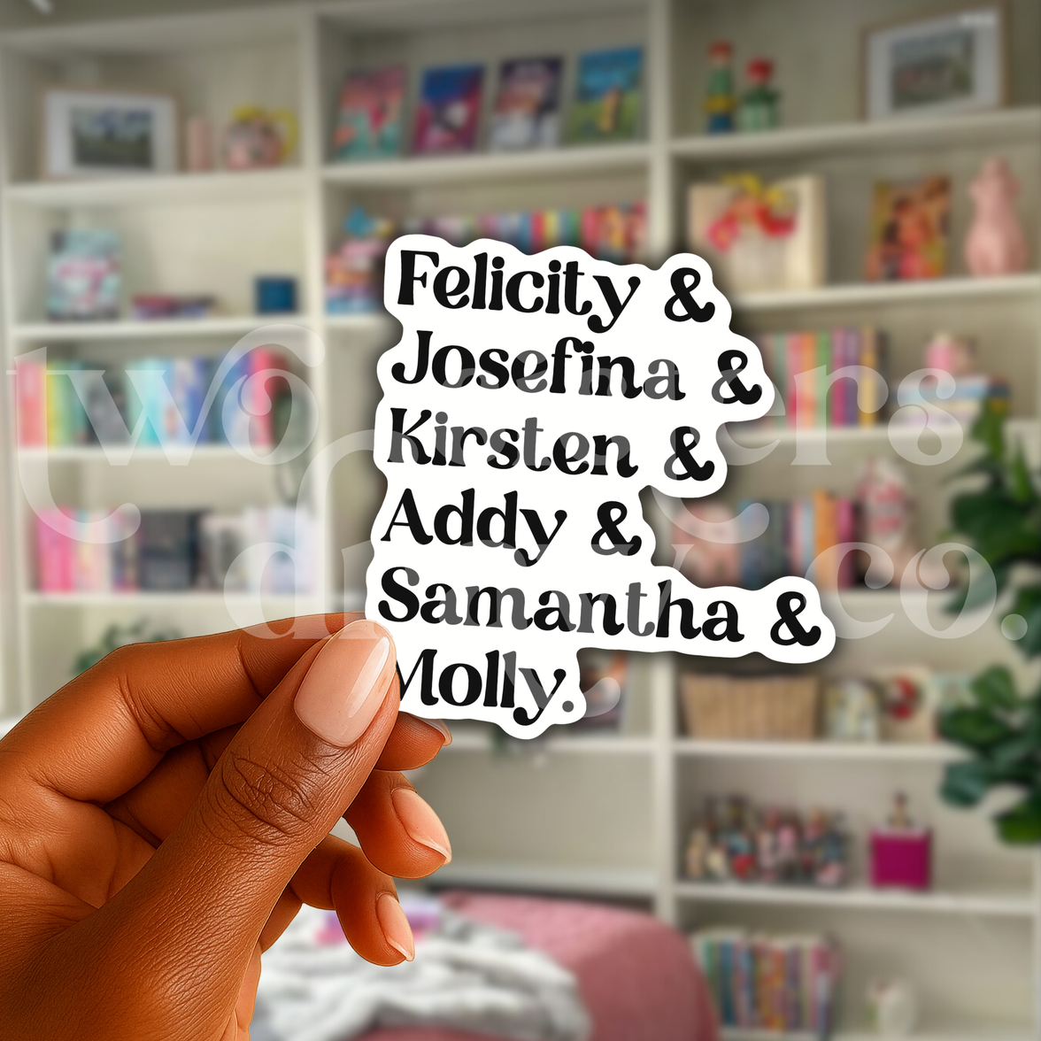 American Girl Historical Doll Names Sticker
