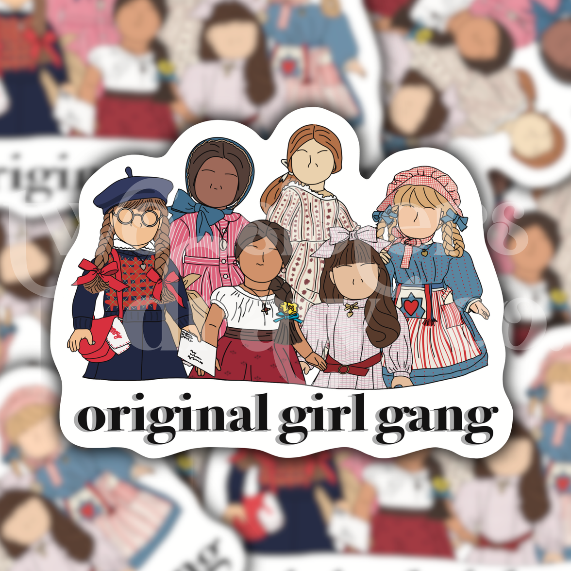 Original Girl Gang Nostalgic American Girl Sticker
