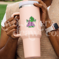 Grumpy Pascal in Rapunzel's Dress Sticker