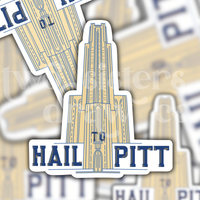 Cathedral of Learning Hail to Pitt Sticker
