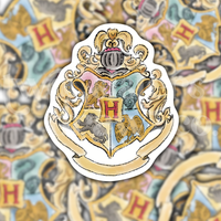 Hogwarts Wizard School Crest Sticker