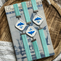 Soaring Swallow Bookmark | Hand-Painted Bird Clay Page Holder