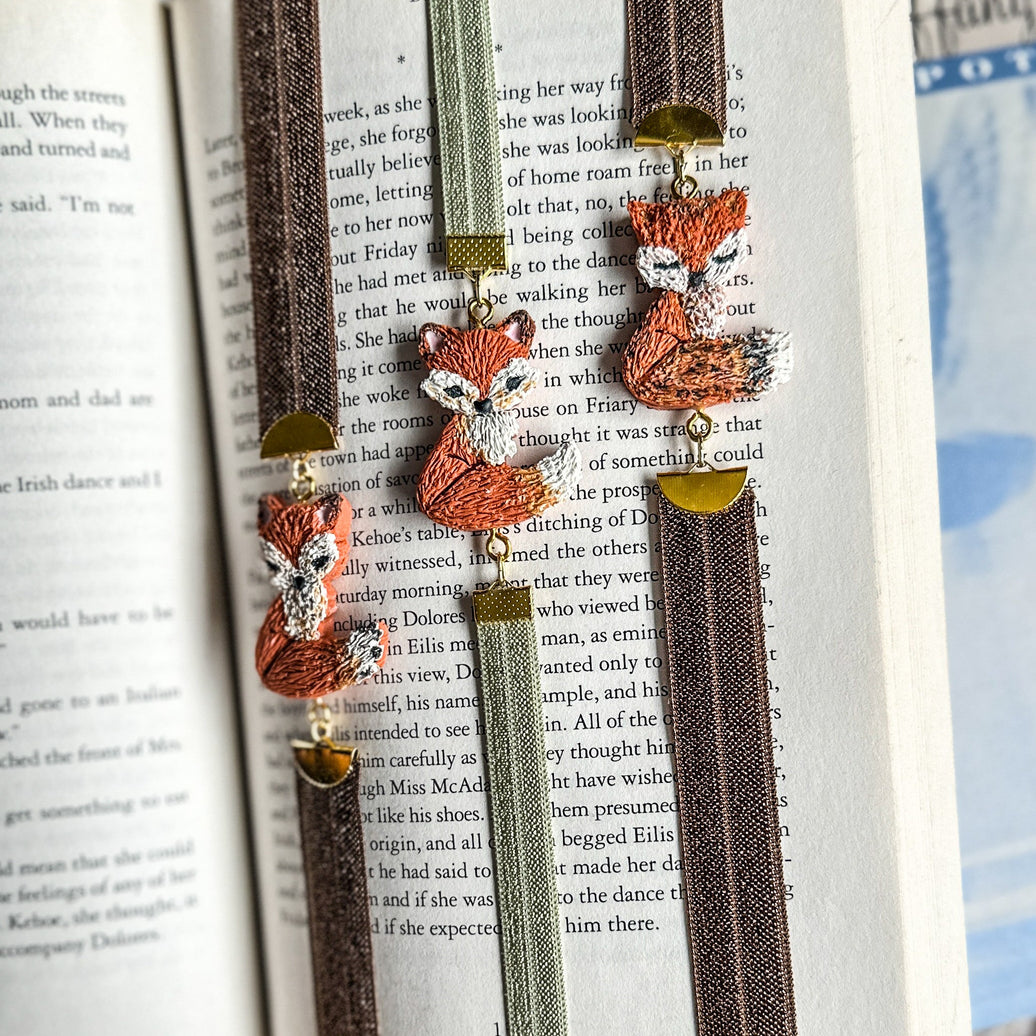 Forest Scout Bookmark | Handmade Fox Clay Page Holder