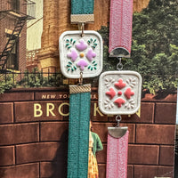 Talavera Bloom Bookmark | Hand-Painted Floral Clay Page Holder