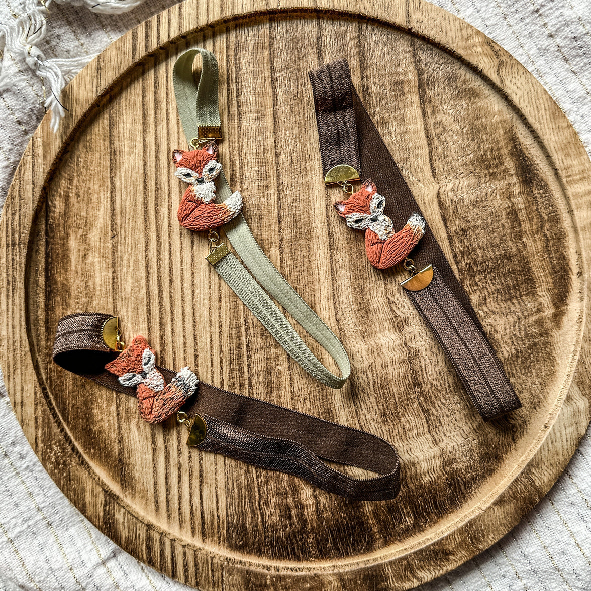Forest Scout Bookmark | Handmade Fox Clay Page Holder