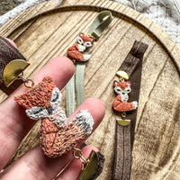 Forest Scout Bookmark | Handmade Fox Clay Page Holder