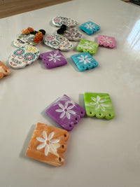 Artisan Sugar Skull & Papel Picado Set | Dopamine Decor Magnets