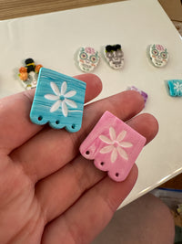 Artisan Sugar Skull & Papel Picado Set | Dopamine Decor Magnets