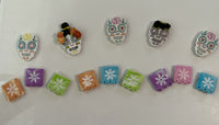 Artisan Sugar Skull & Papel Picado Set | Dopamine Decor Magnets