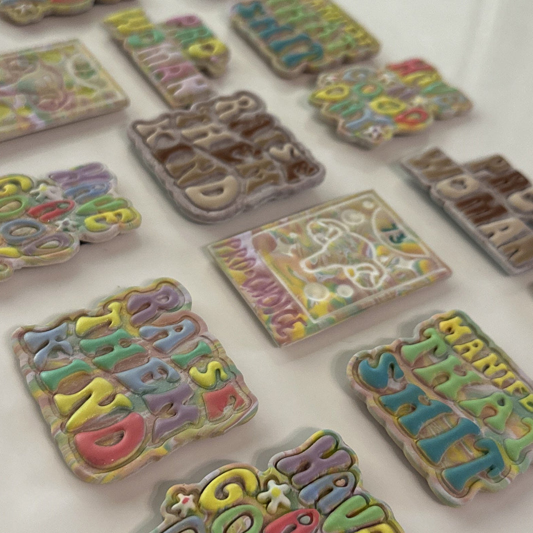 "Raise Them Kind" Magnet | Embossed Colorful Locker & Fridge Decor