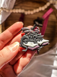 Library Guardian Bookmark | Sleeping Dragon Clay Page Holder