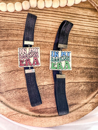 Bookish Era Hand-Painted Clay Bookmark | Adjustable Elastic Page Holder