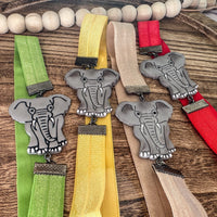 Stately Elephant Bookmark | Embossed Artisan Clay Page Holder