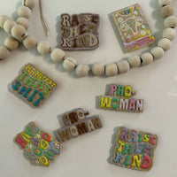 "Manifest That Shit" | Retro Bubble-Letter Magnet Decor