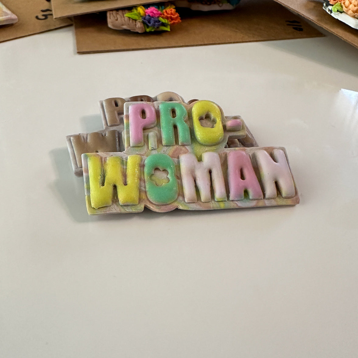 Pro-Woman Magnet | Colorful Locker & Fridge Advocacy Decor