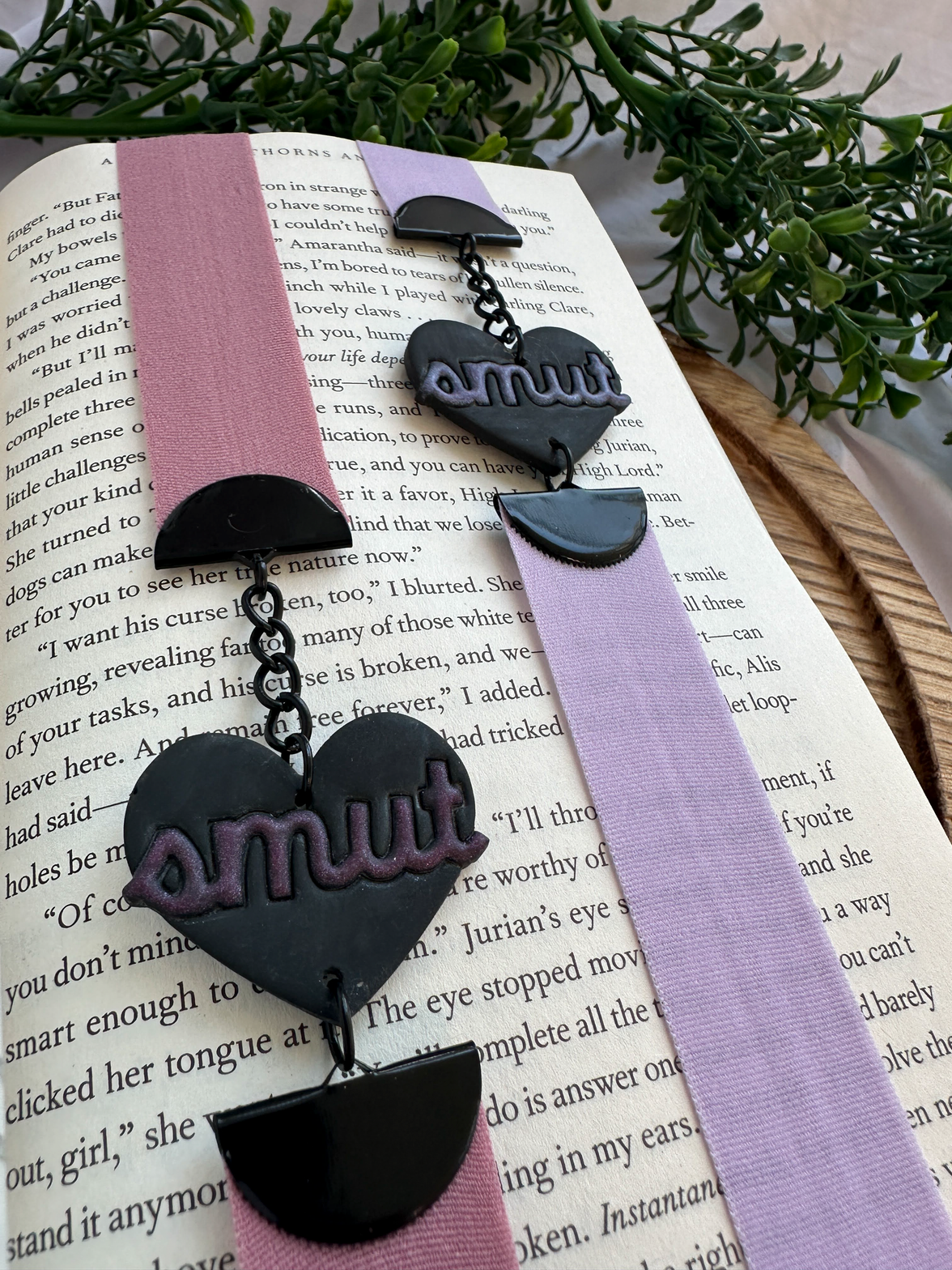 Smutty Book Club Clay Bookmark | Spicy Romance Elastic Page Holder