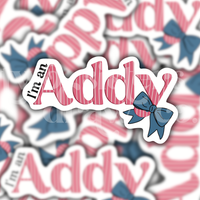 I'm A Addy American Girl Sticker