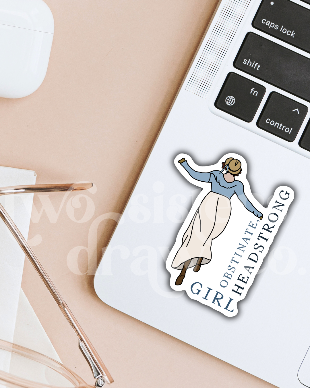 Lizzie Bennet "Headstrong, Obstinate Girl" Pride & Prejudice Sticker