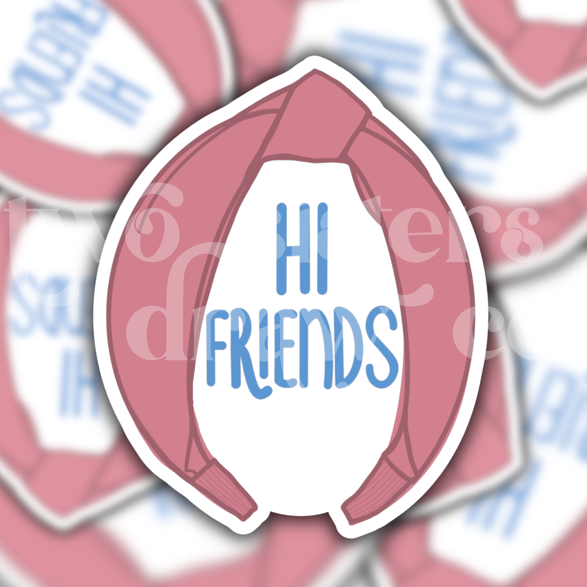 Ms. Rachel Inspired "Hi Friends" Headband Sticker