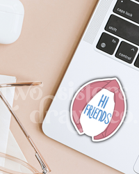 Ms. Rachel Inspired "Hi Friends" Headband Sticker