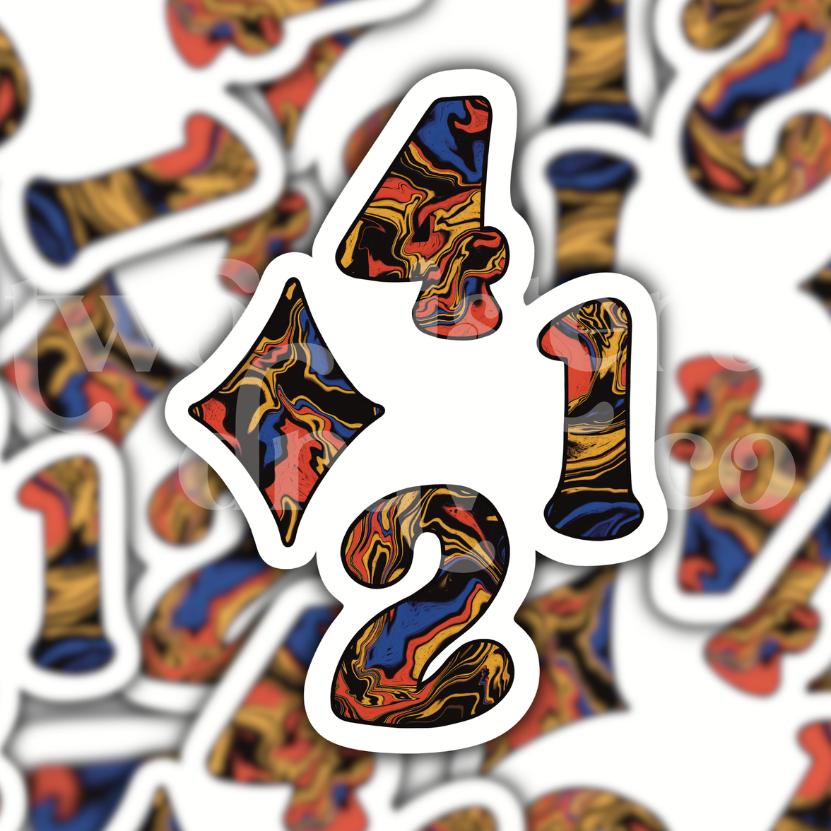 Diamond 412 Pittsburgh Sports Tie Dye Sticker