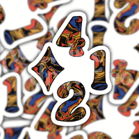 Diamond 412 Pittsburgh Sports Tie Dye Sticker