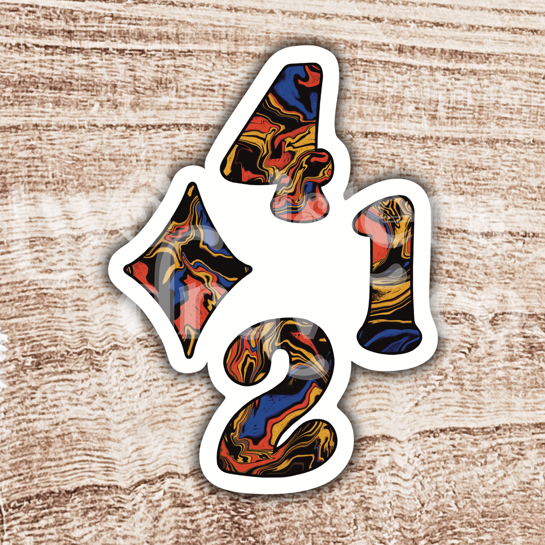 Diamond 412 Pittsburgh Sports Tie Dye Sticker