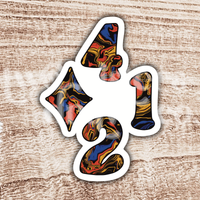 Diamond 412 Pittsburgh Sports Tie Dye Sticker