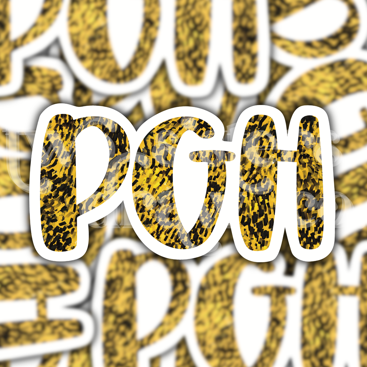 Pittsburgh Black & Gold PGH Sticker