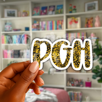 Pittsburgh Black & Gold PGH Sticker