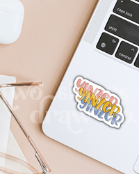 Blue Red Gold Yinzer Pittsburgh Sticker