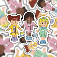 Polly Pocket Tiny Dolls Multi-pack Stickers