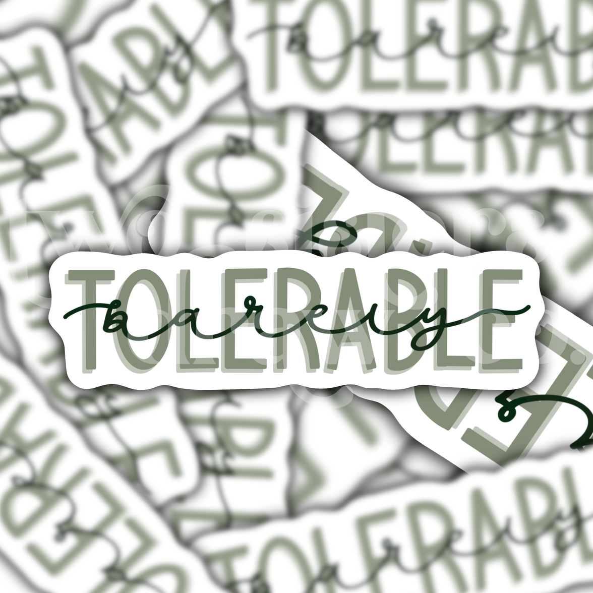 Barely Tolerable Pride & Prejudice Sticker