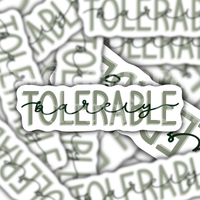 Barely Tolerable Pride & Prejudice Sticker