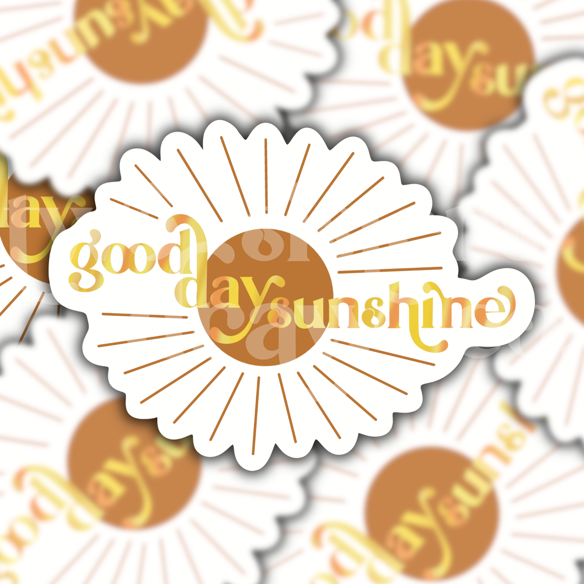 Good Day Sunshine Retro Sticker