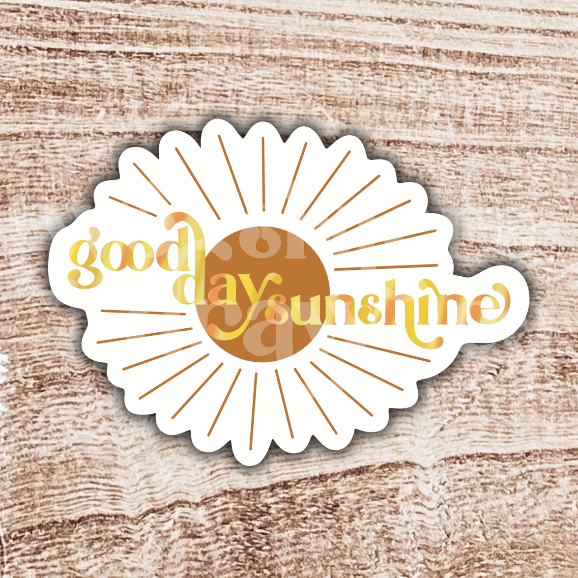 Good Day Sunshine Retro Sticker