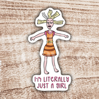 Cynthia Doll I'm Literally Just A Girl Rugrats Sticker