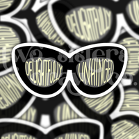 Moira Rose "Delightfully Unhinged" Sunglasses Sticker