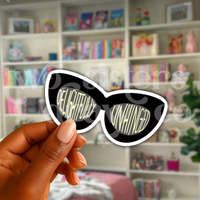 Moira Rose "Delightfully Unhinged" Sunglasses Sticker