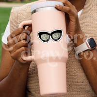Moira Rose "Delightfully Unhinged" Sunglasses Sticker
