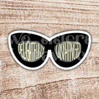 Moira Rose "Delightfully Unhinged" Sunglasses Sticker