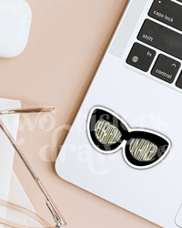 Moira Rose "Delightfully Unhinged" Sunglasses Sticker