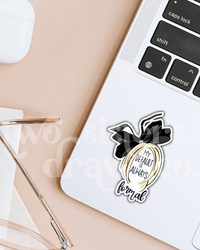 Moira Rose Wig "My Default Is Always Formal" Schitt's Creek Sticker