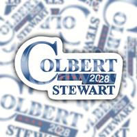 Colbert/Stewart 2028 Campaign Style Sticker